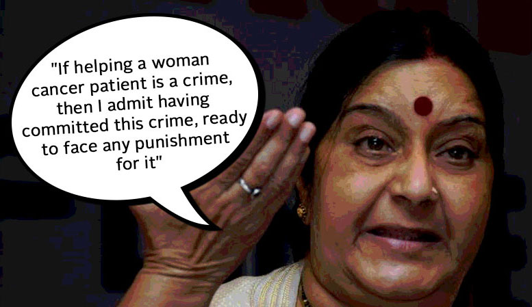 Sushma Swaraj fights Back