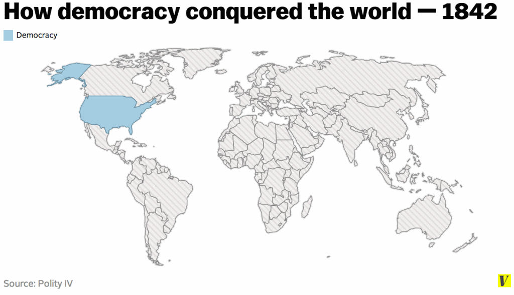Карта демократии. Карта демократических стран.