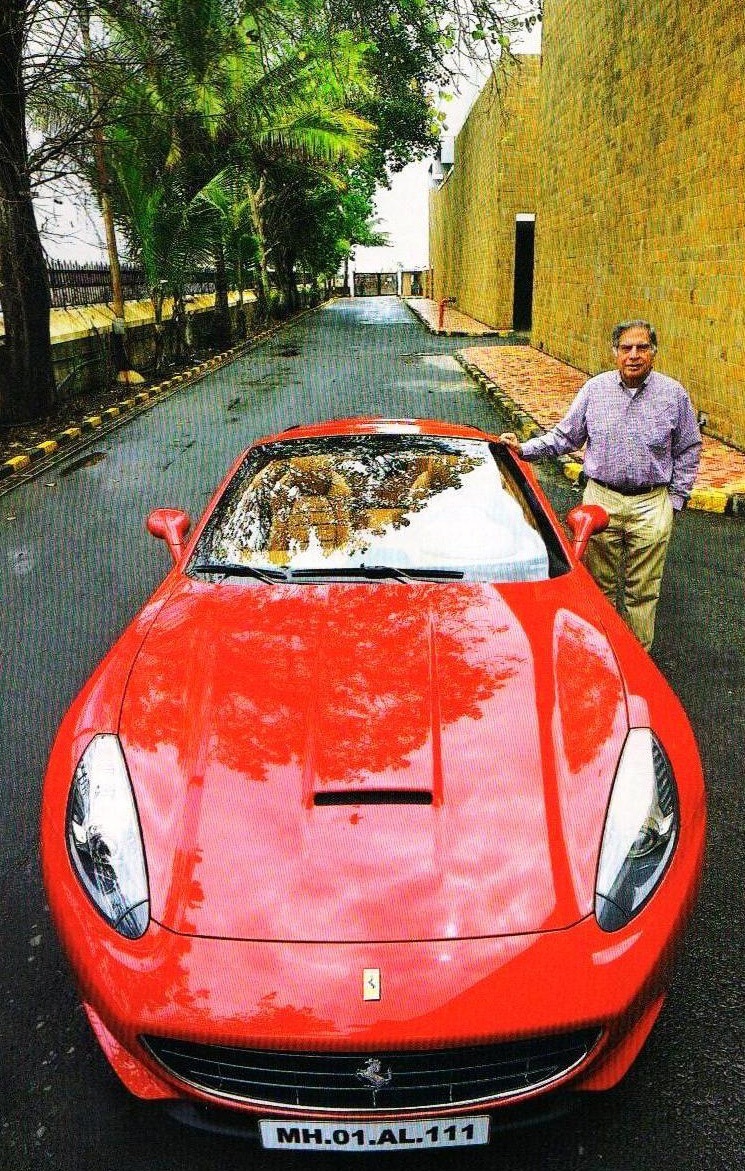 Ratan Tata and His Ferrari California