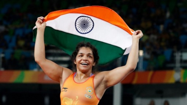 Sakshi Malik Wons The First Bronze Medal In Wrestling.